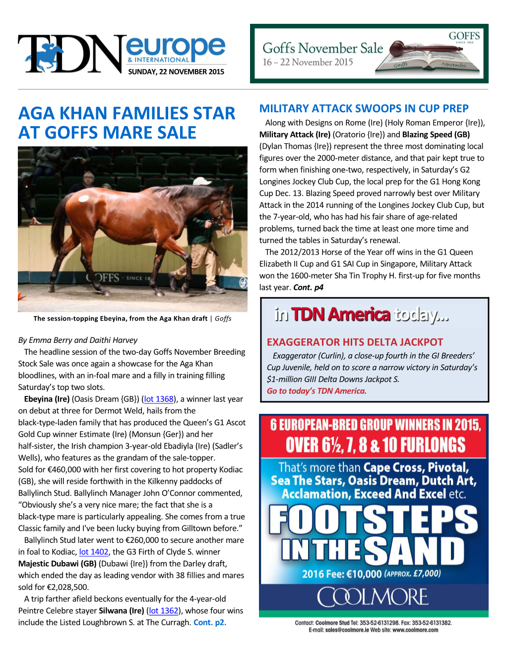 Aga Khan Families Star at Goffs Mare Sale