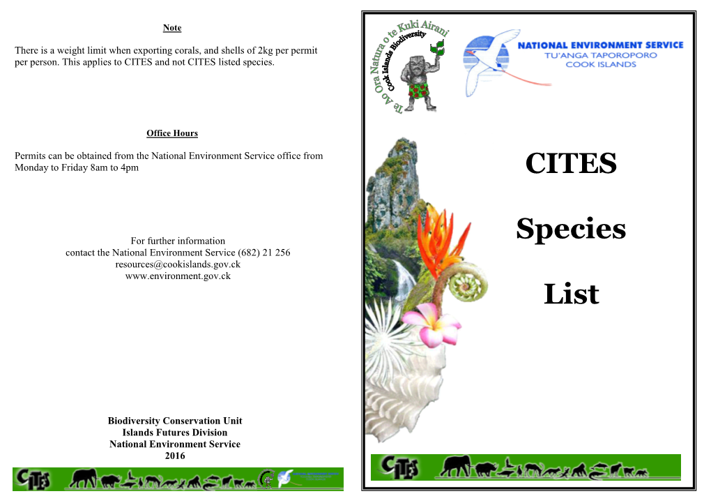 CITES Species List