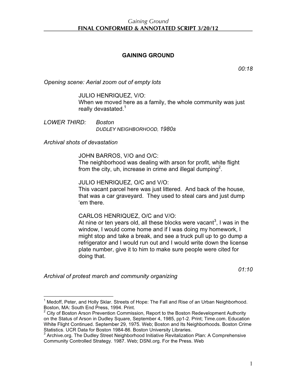 Gaining Ground FINAL CONFORMED & ANNOTATED