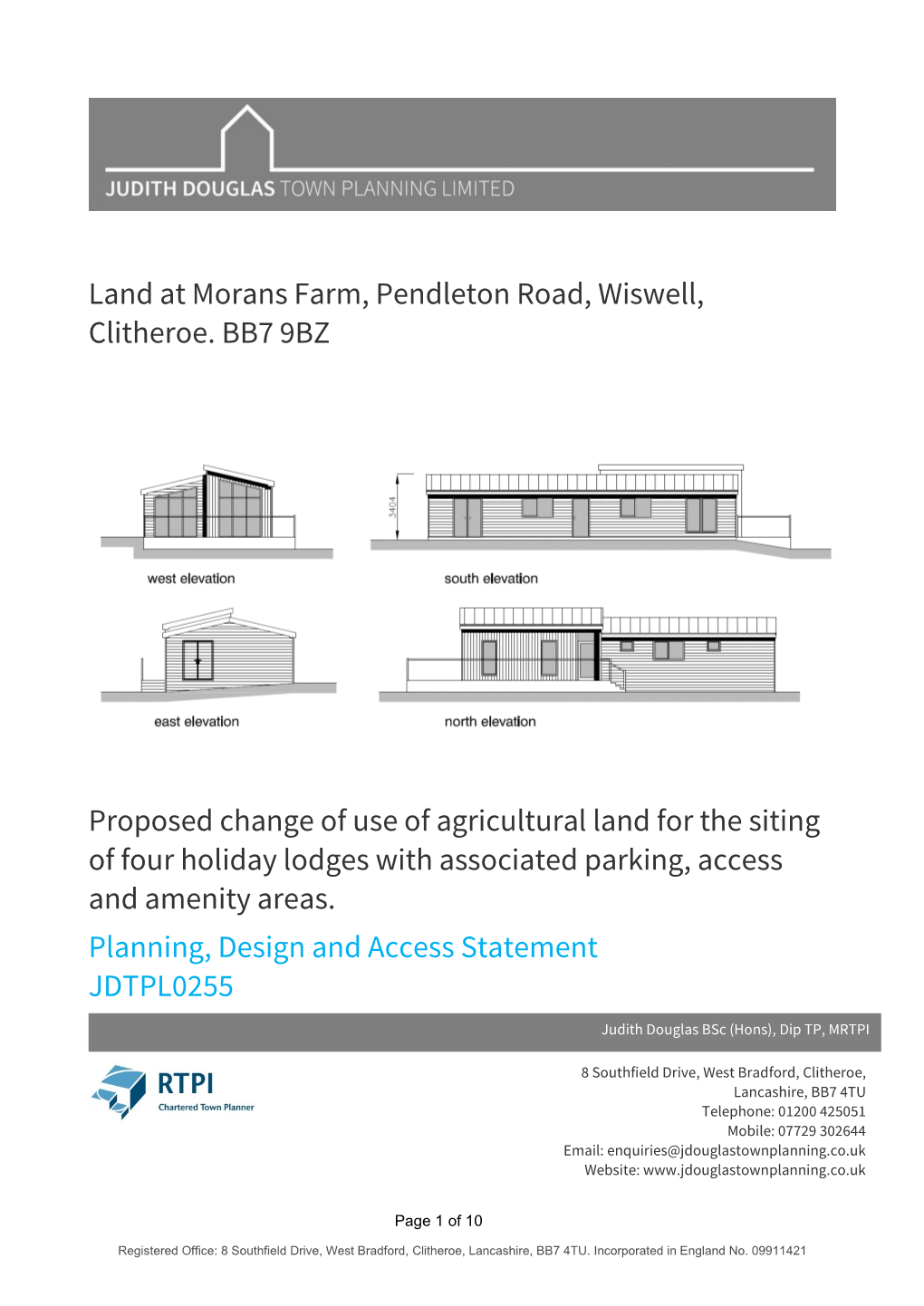 Land at Morans Farm, Pendleton Road, Wiswell, Clitheroe. BB7 9BZ