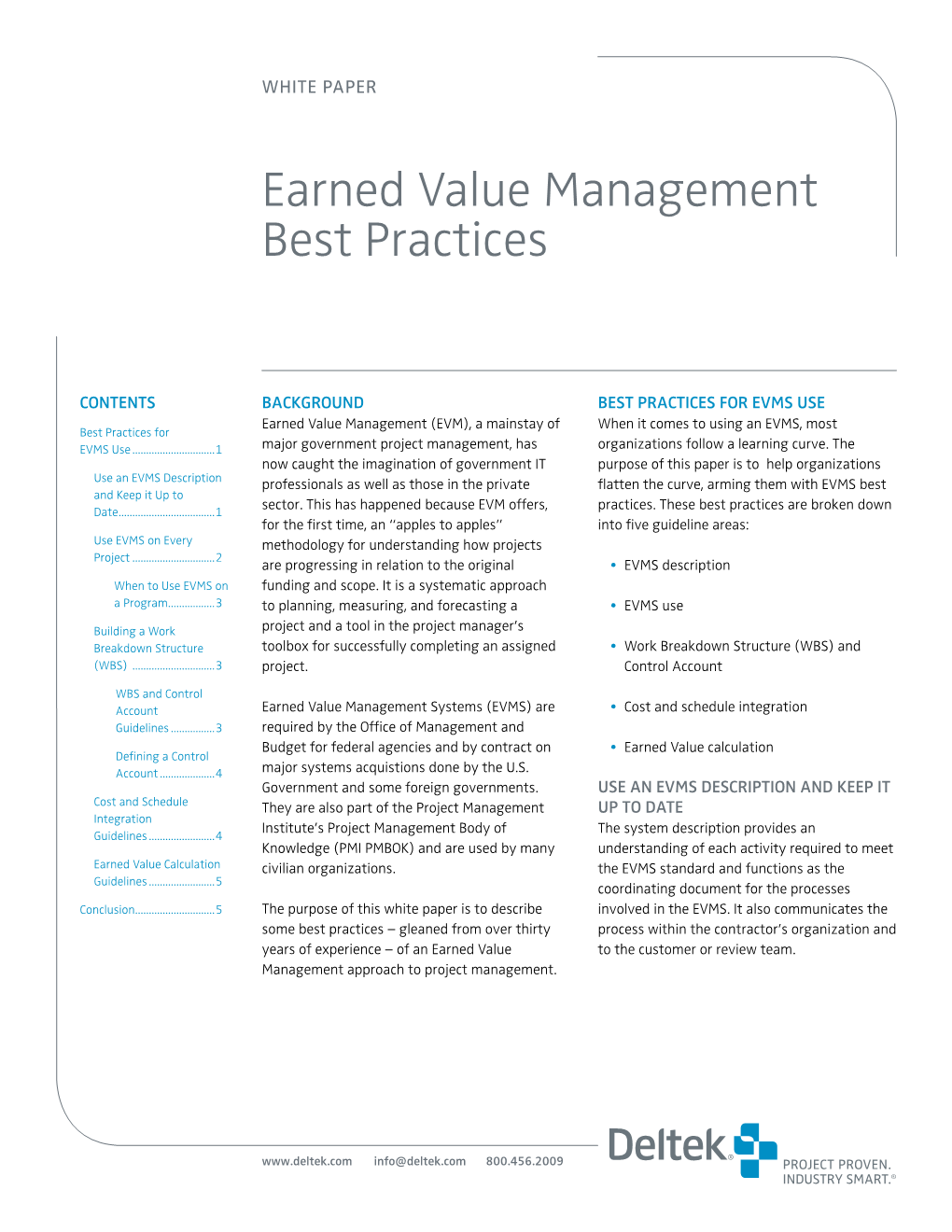 Earned Value Management Best Practices