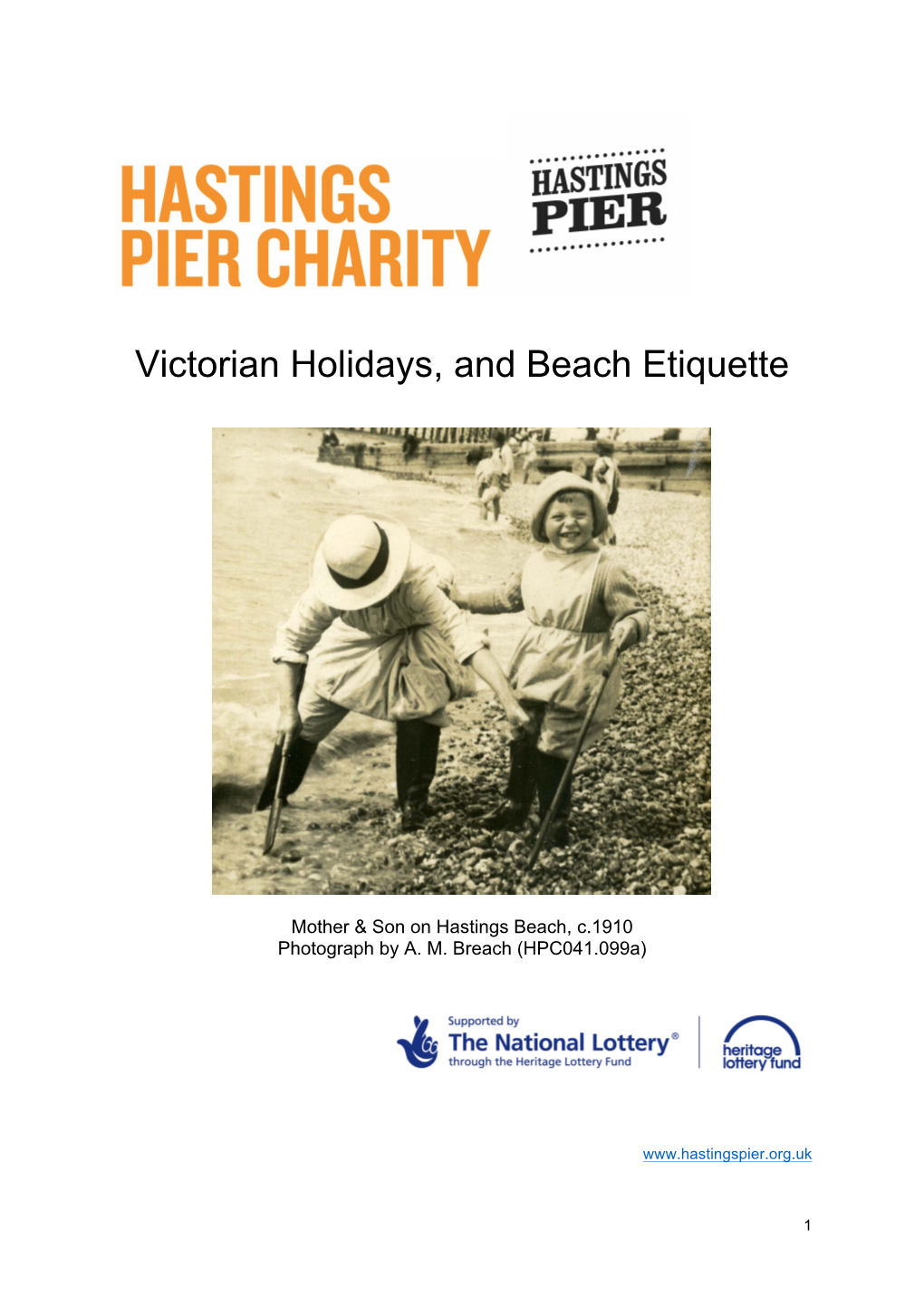 Victorian Holidays, and Beach Etiquette