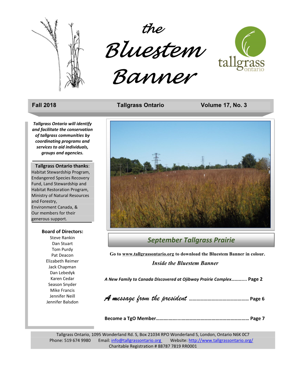 Bluestem Banner in Colour