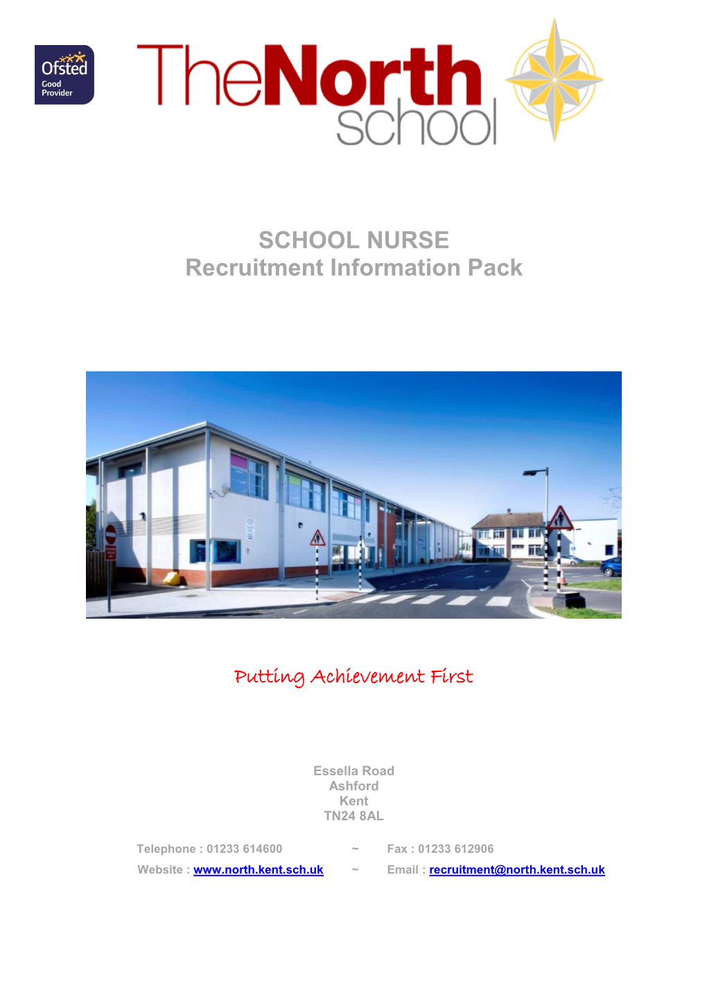 SCHOOL NURSE Recruitment Information Pack