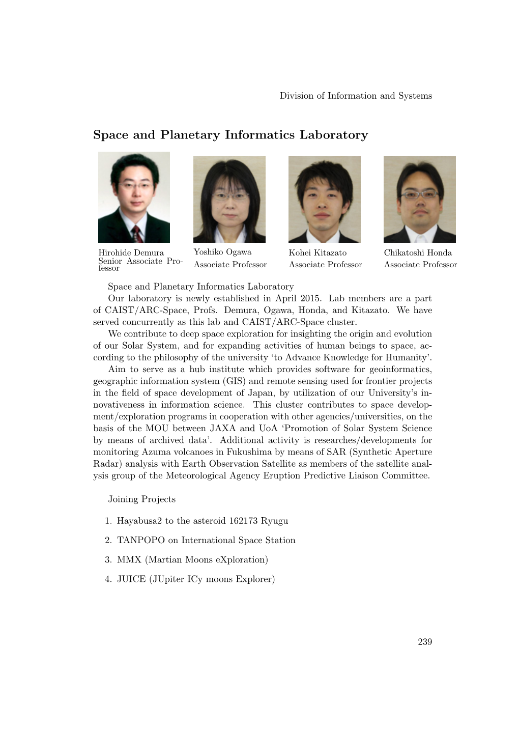 Space and Planetary Informatics Laboratory