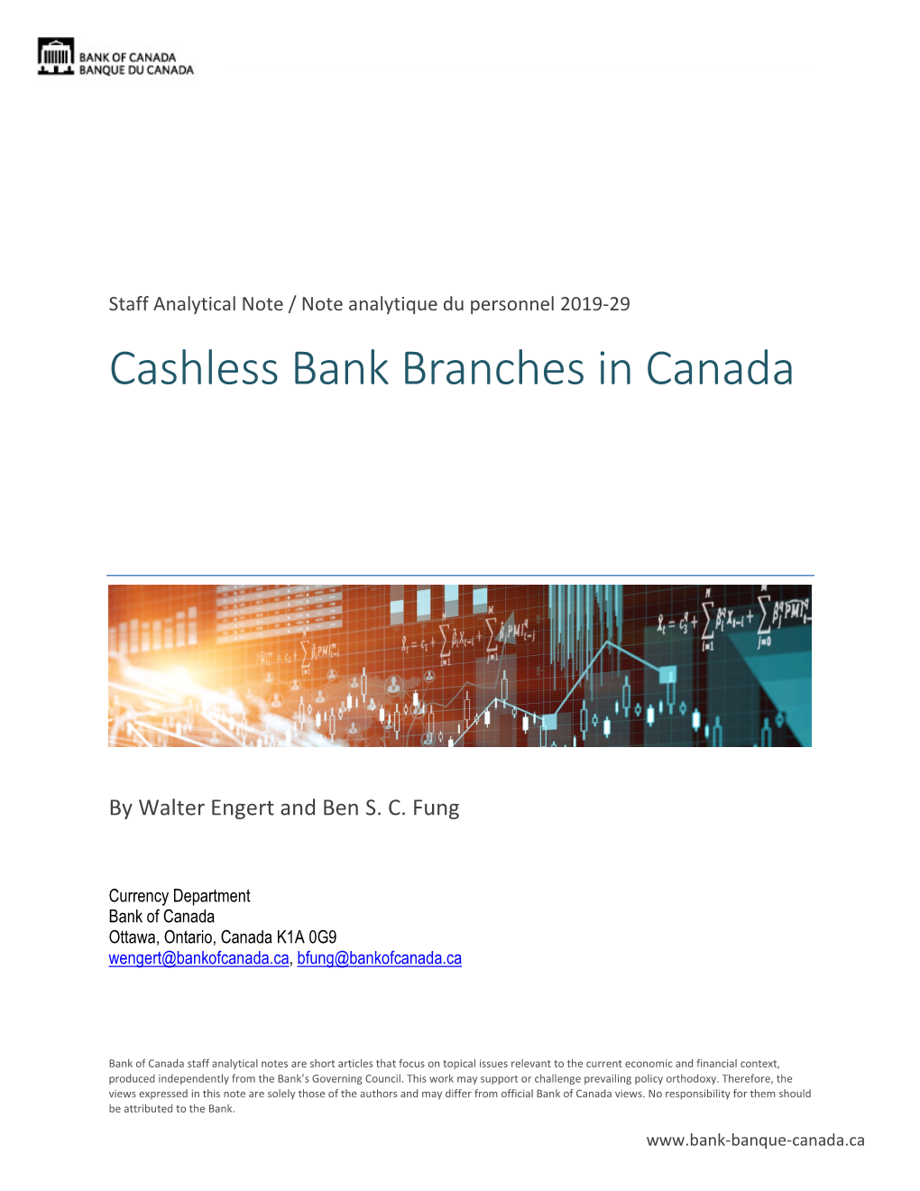 Cashless Bank Branches in Canada