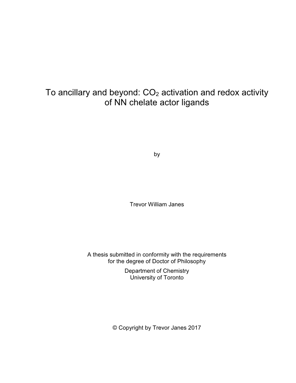 CO2 Activation and Redox Activity of NN
