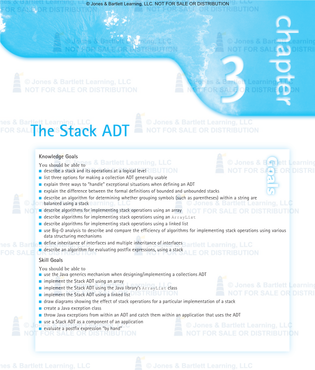 The Stack ADT