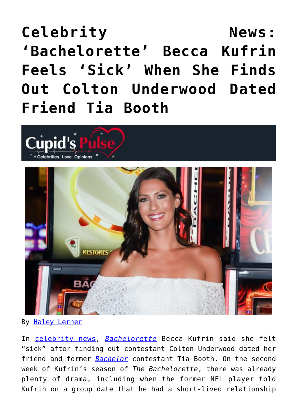 Becca Kufrin Feels ‘