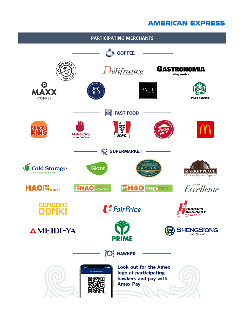 Participating Merchants