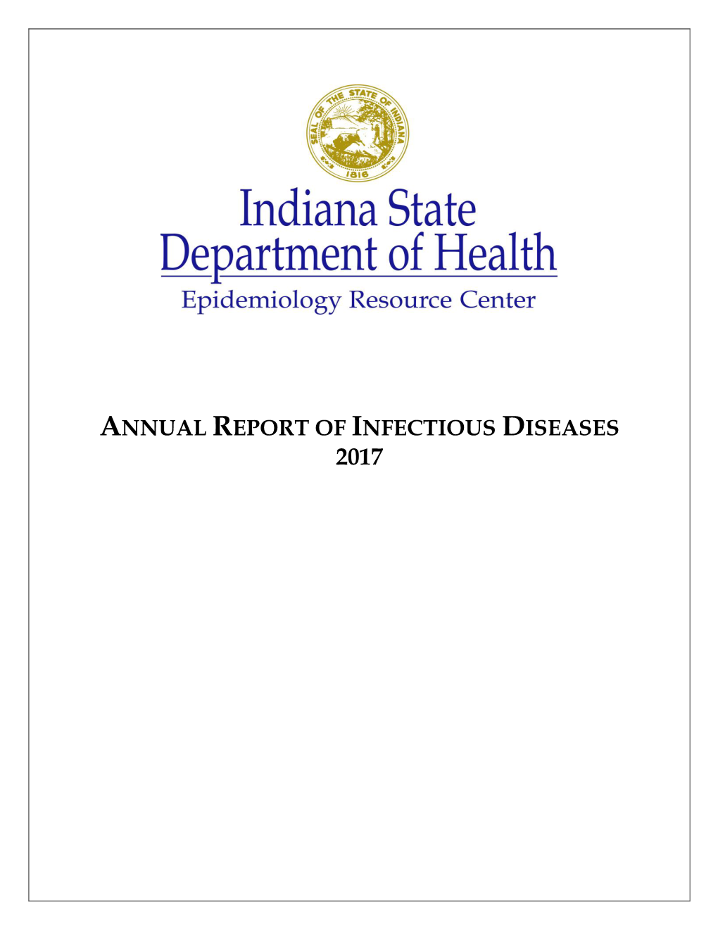 2017 Indiana Report of Infectious Diseases