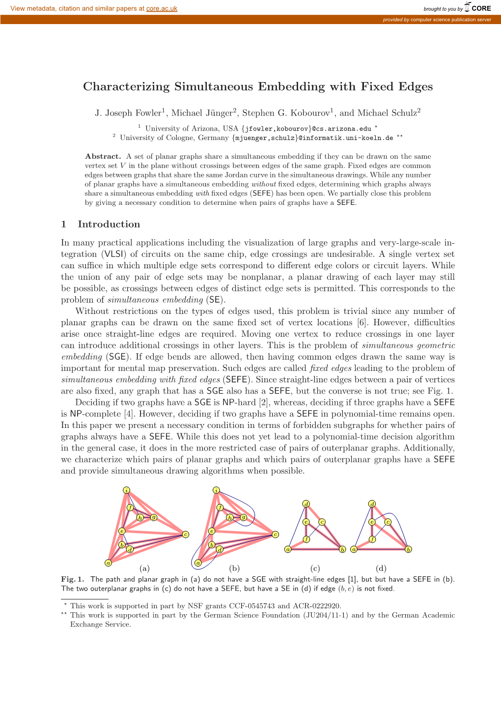 Characterizing Simultaneous Embedding with Fixed Edges