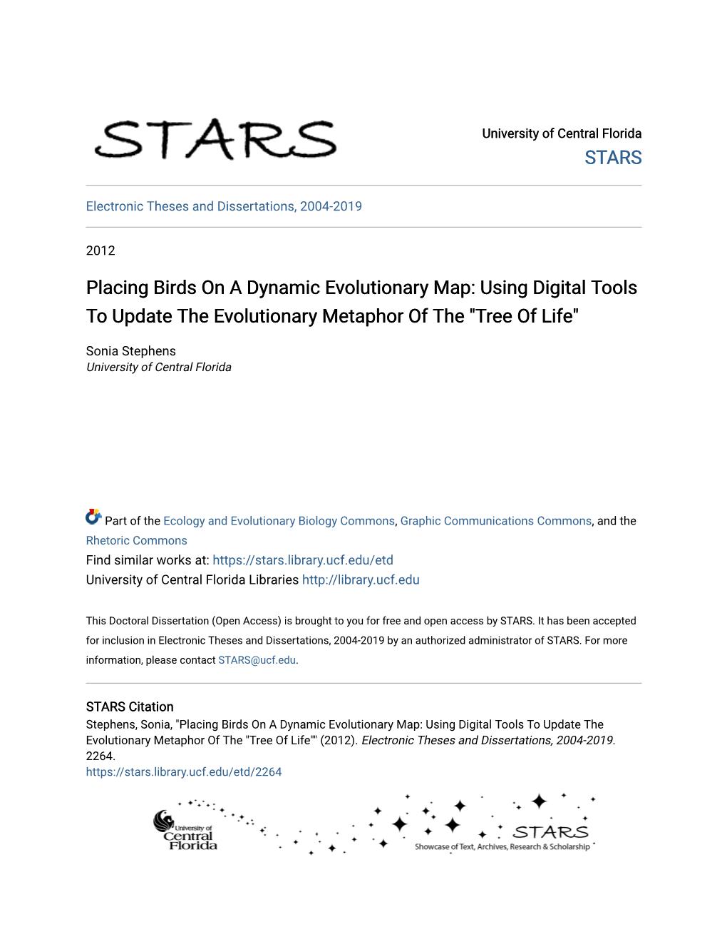 Placing Birds on a Dynamic Evolutionary Map: Using Digital Tools to Update the Evolutionary Metaphor of the 