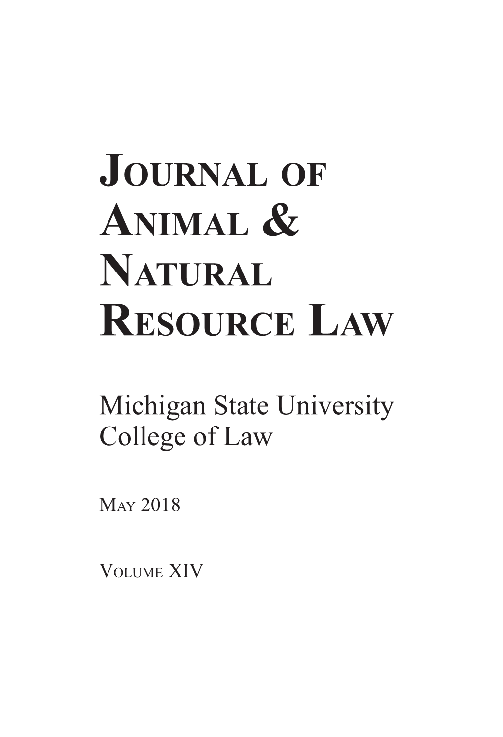 Journal of Animal & Natural Resource