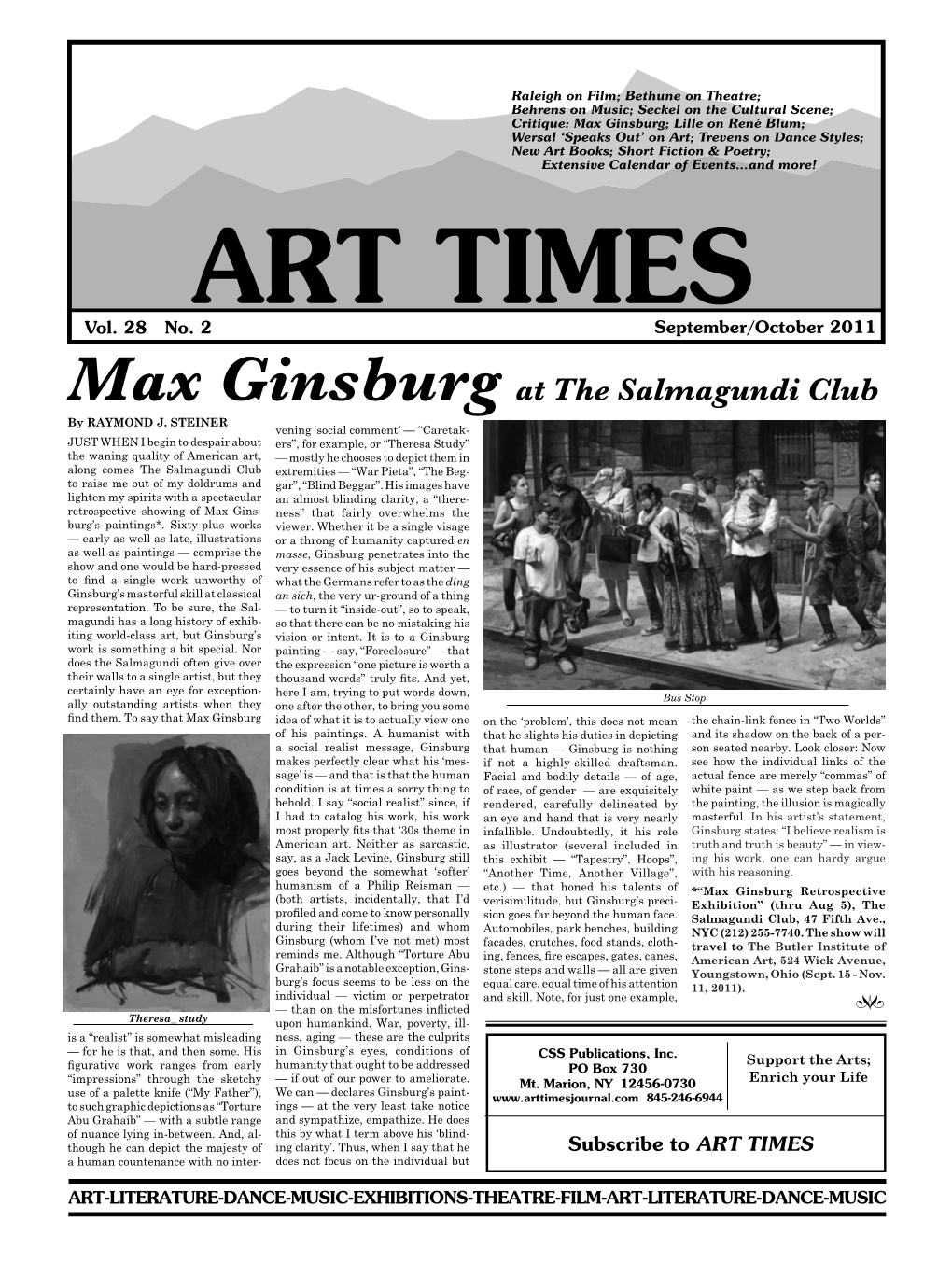 Max Ginsburg at the Salmagundi Club by RAYMOND J