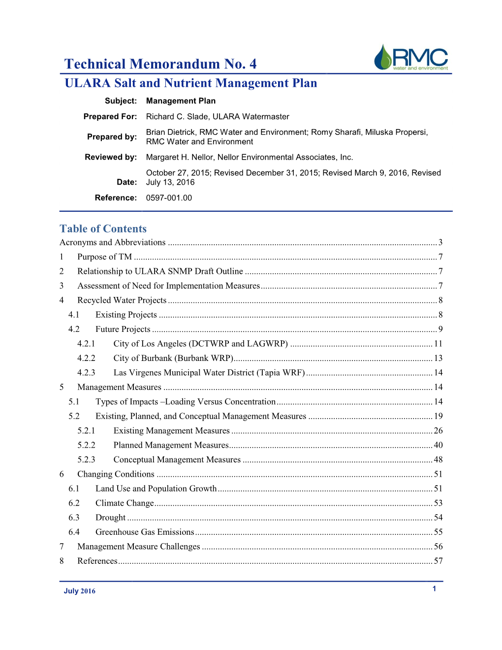 Ulara Snmp Tm-4 Final Public Draft 7-13-2016