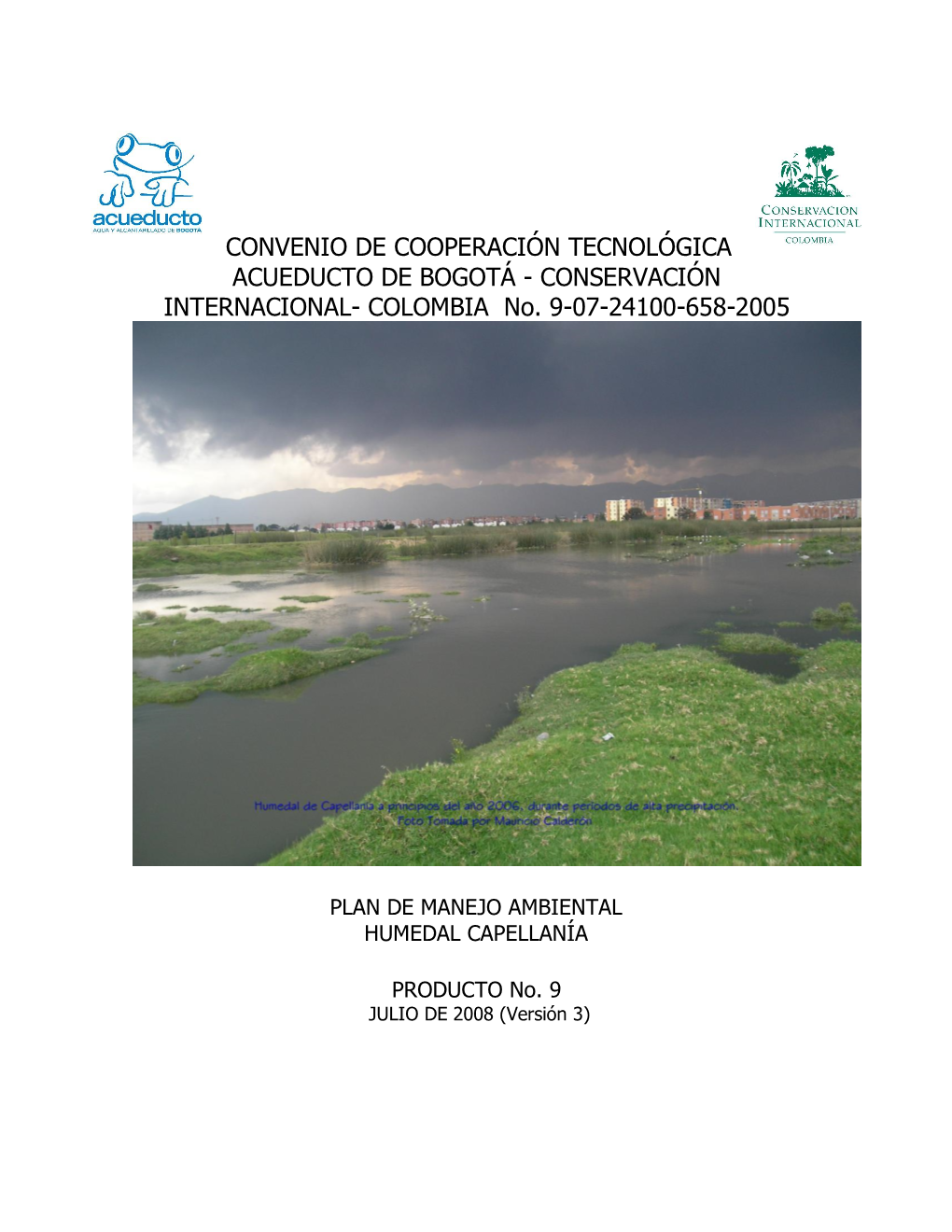 CONSERVACIÓN INTERNACIONAL- COLOMBIA No. 9-07-24100-658-2005