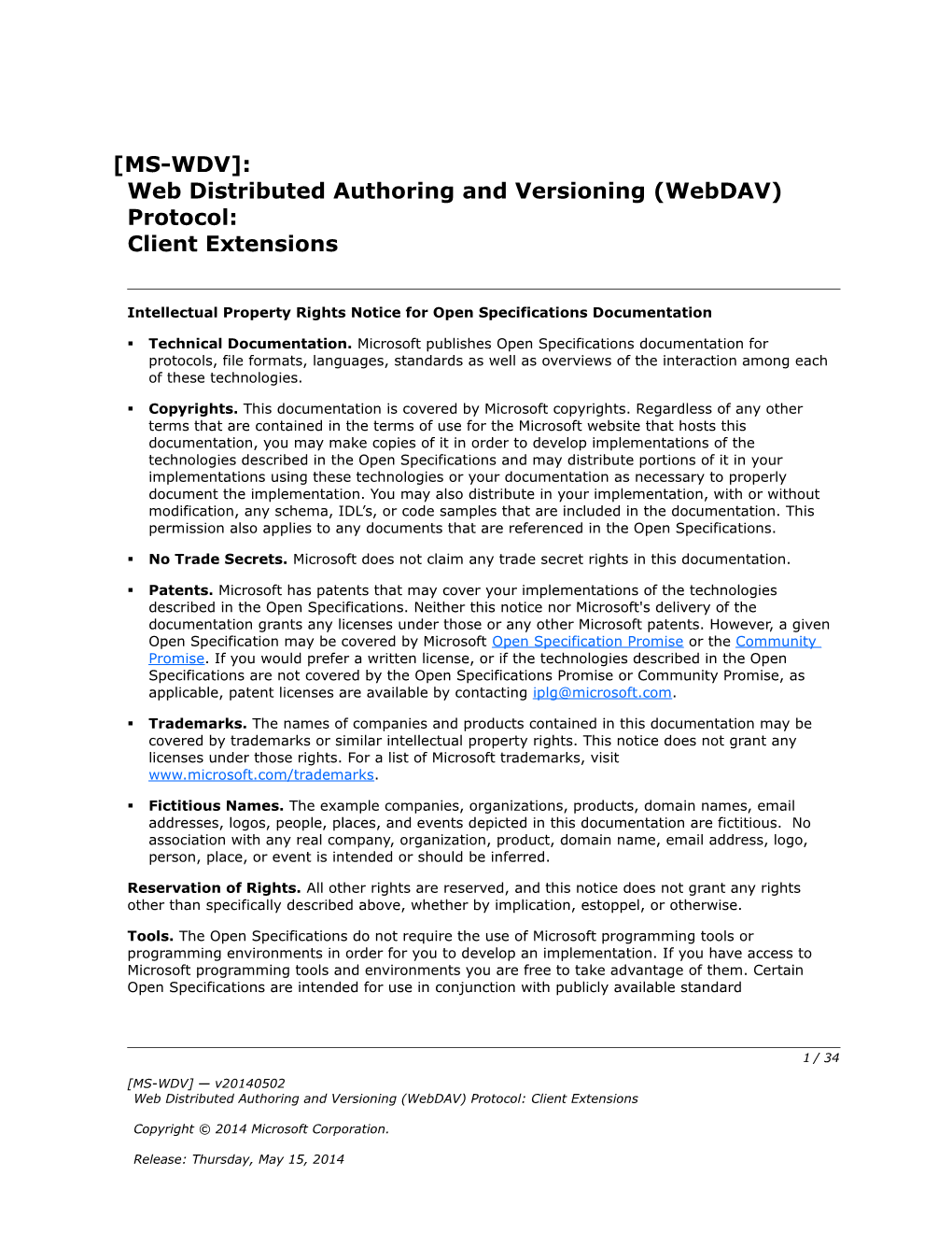 Intellectual Property Rights Notice for Open Specifications Documentation s24