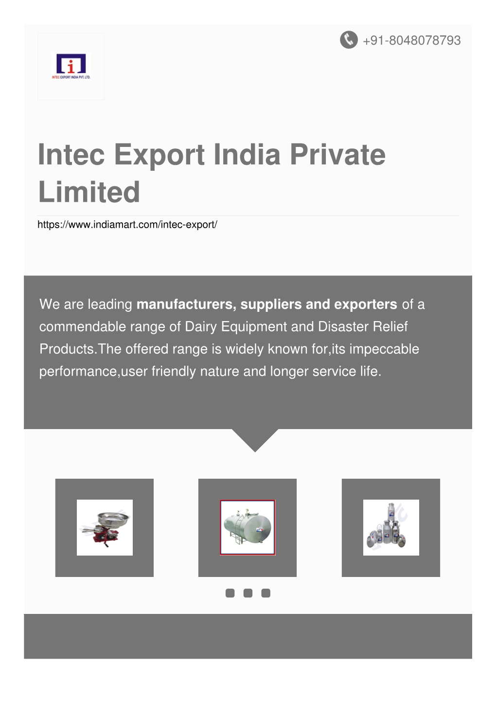 Intec Export India Private Limited