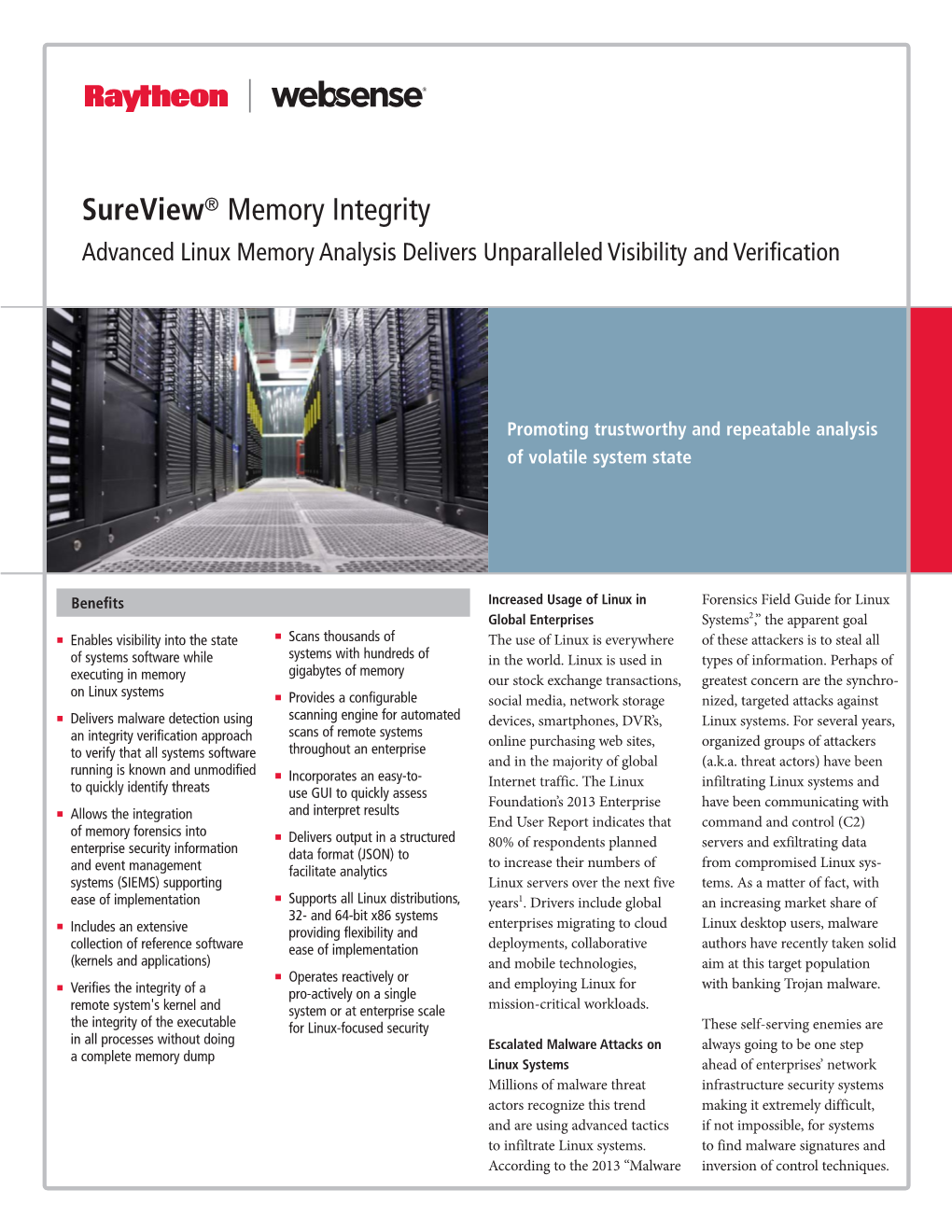 Sureview® Memory Integrity Advanced Linux Memory Analysis Delivers Unparalleled Visibility and Verification