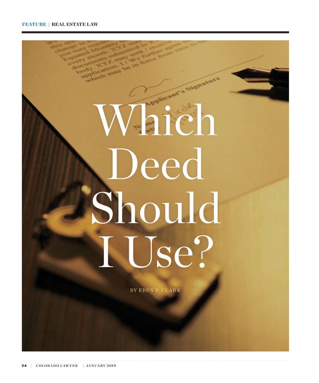 Which Deed Should I Use?