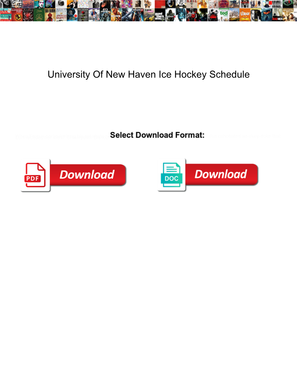 University of New Haven Ice Hockey Schedule
