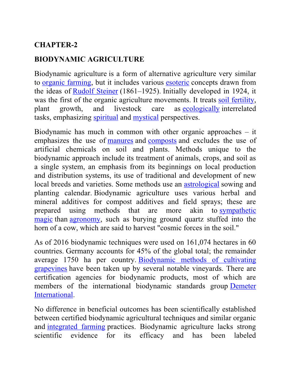 Biodynamic Agriculture.Pdf