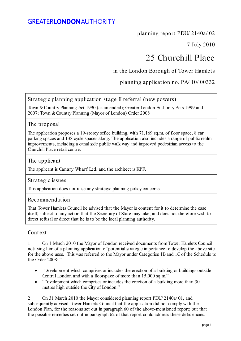 25 Churchill Place