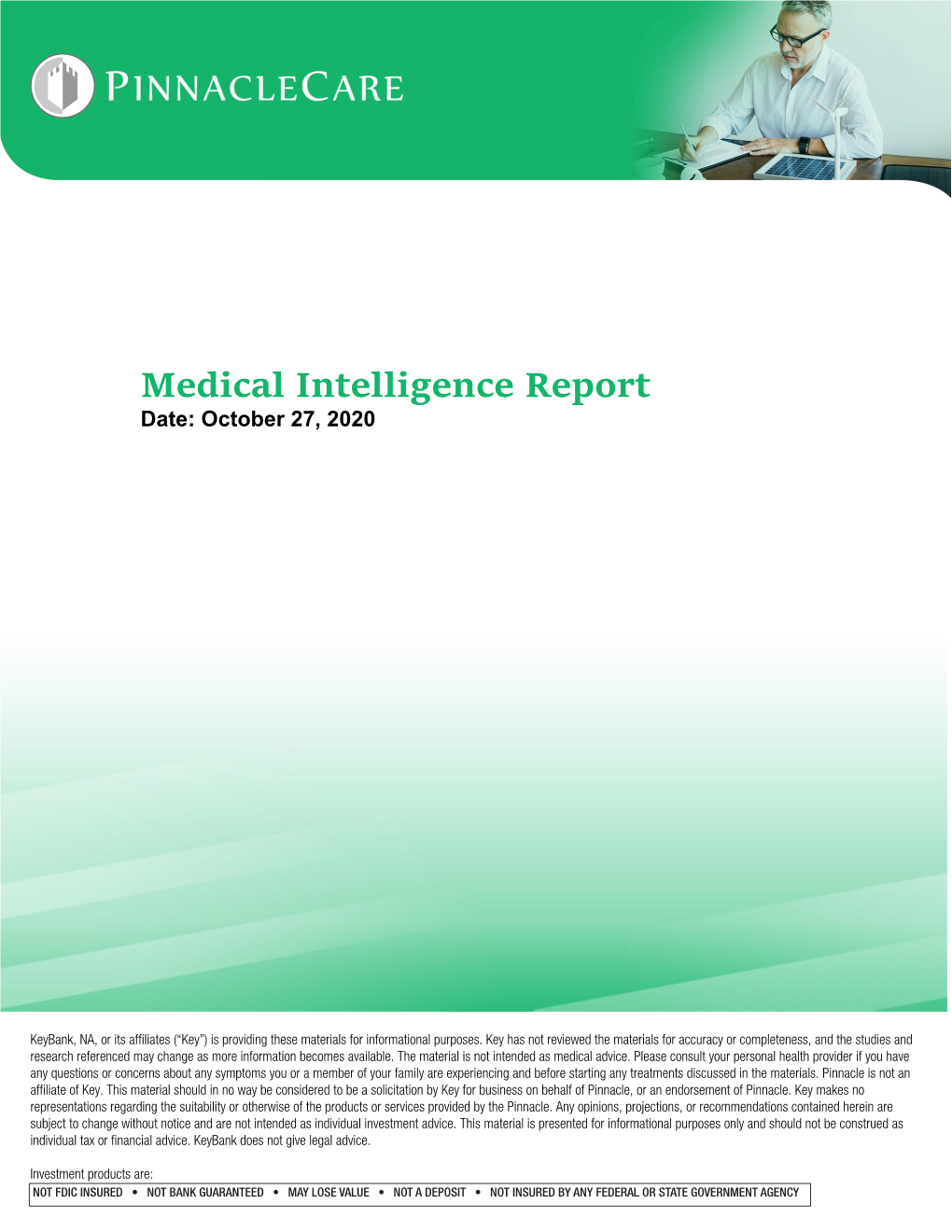 Medical Intelligence Report Date: October 27, 2020