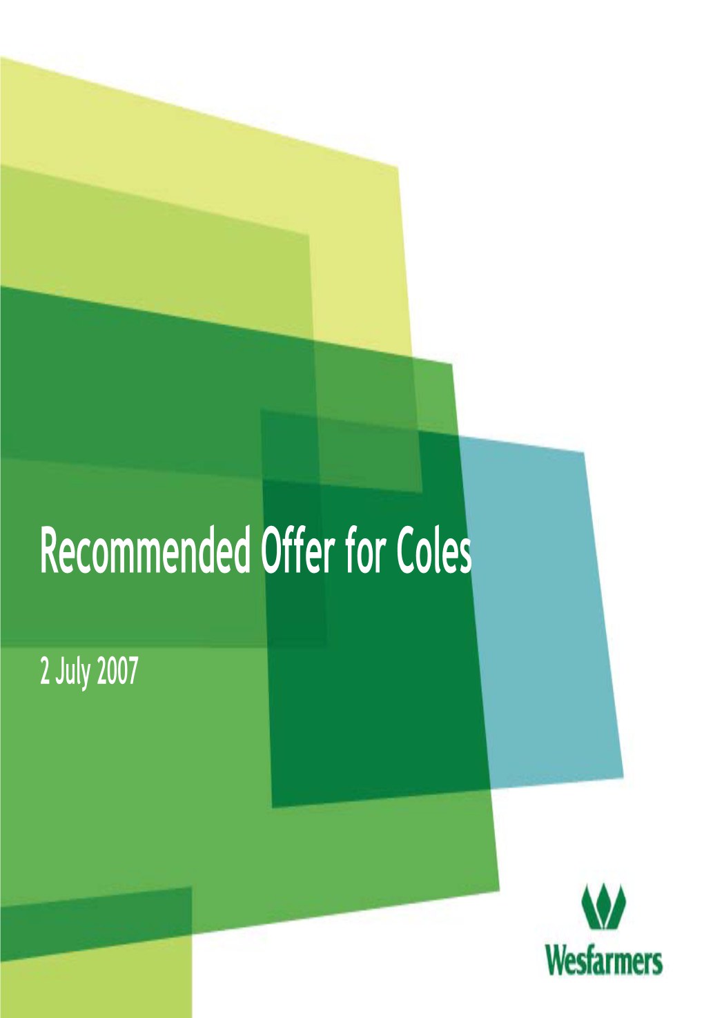 Recommended Offer for Coles