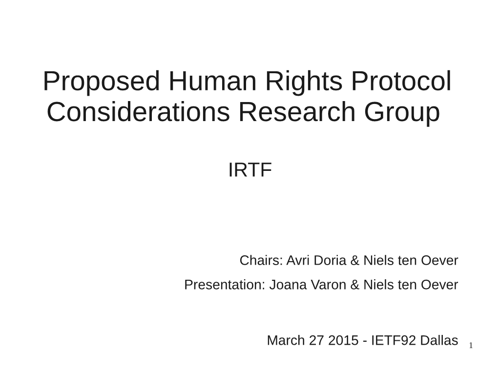 Hrpc Research Group Presentation