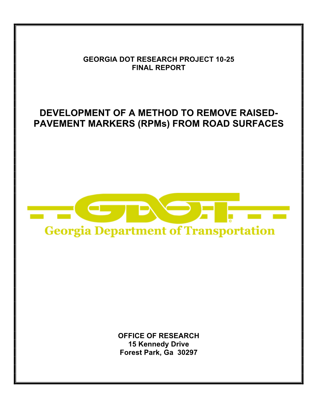 PAVEMENT MARKERS (Rpms) from ROAD SURFACES