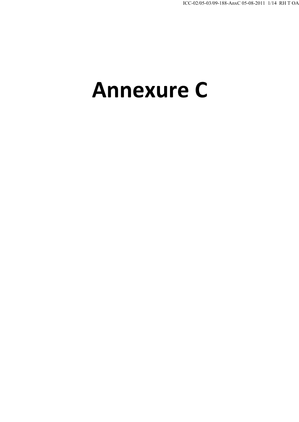 Annexure C ICC-02/05-03/09-188-Anxc 05-08-2011 2/14 RH T OA