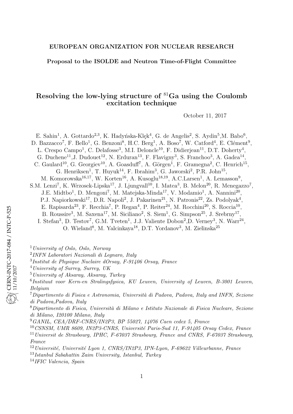 Resolving the Low-Lying Structure of 81Ga Using the Coulomb Excitation