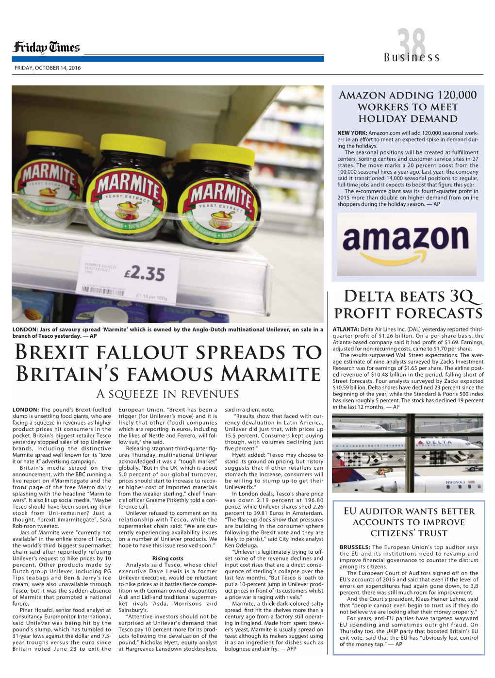 Brexit Fallout Spreads to Britain's Famous Marmite