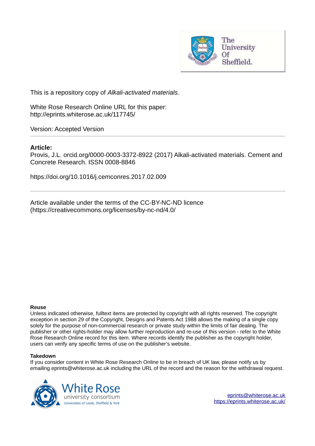 Alkali-Activated Materials