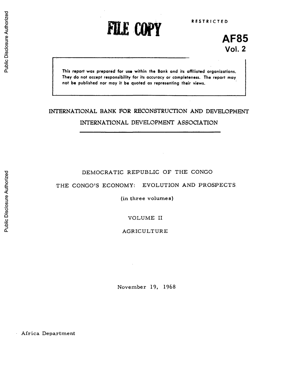 World Bank Document