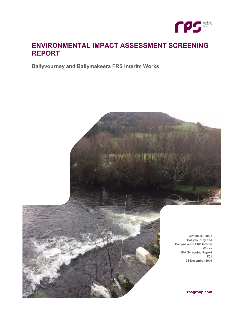 Interim Works EIA Screening Report F01 03 December 2019