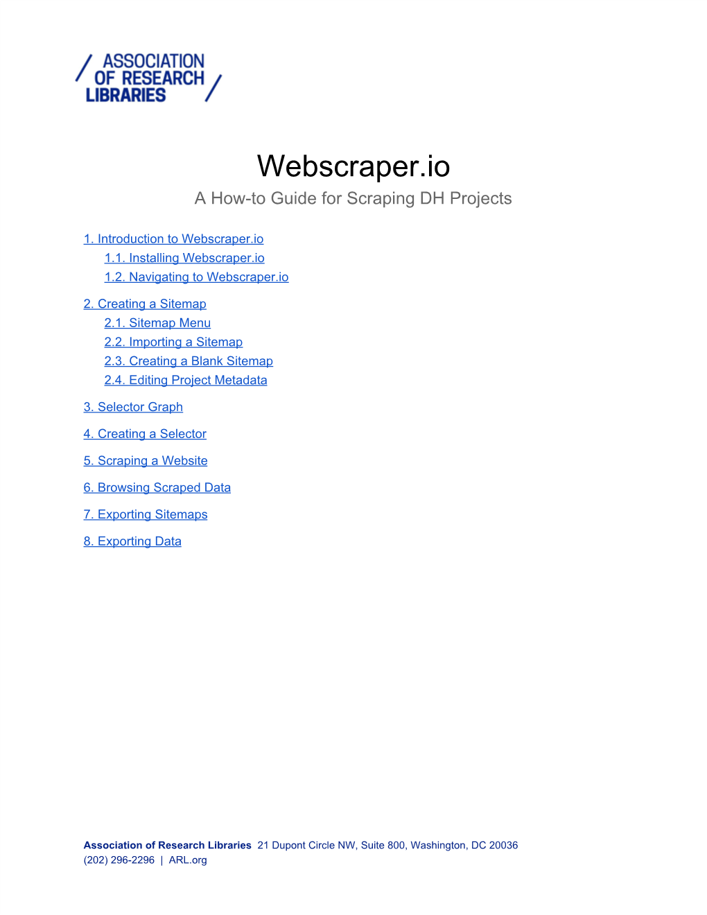 Webscraper.Io a How-To Guide for Scraping DH Projects