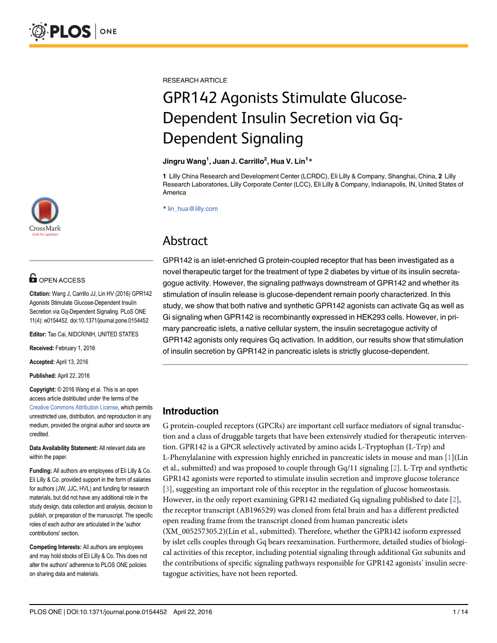 GPR142 Agonists Stimulate Glucose-Dependent Insulin Secretion Via Gq-Dependent Signaling