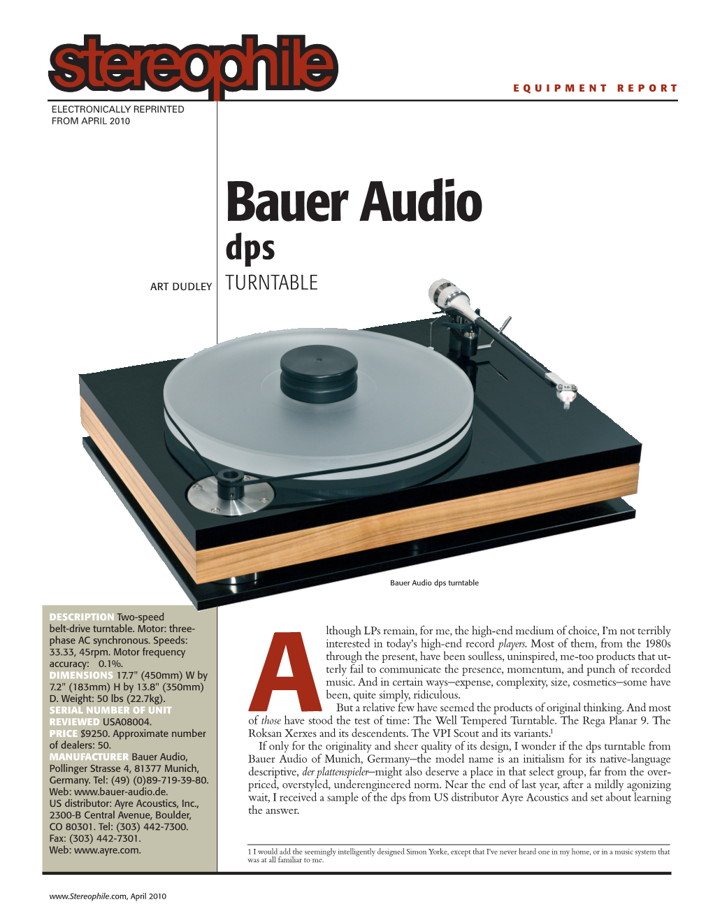 Ayre-Dps-Stereophile-Review.Pdf