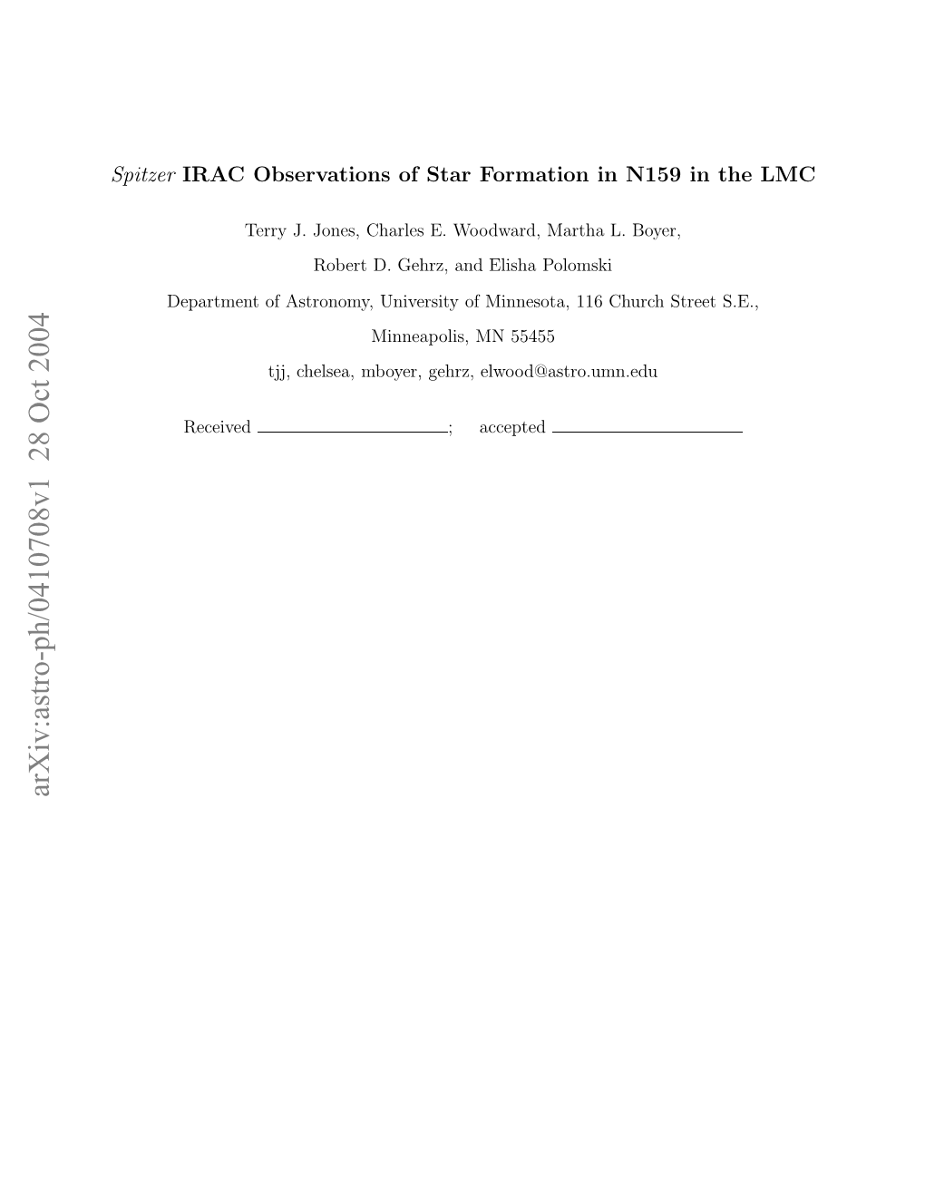 Spitzer IRAC Observations of Star Formation in N159 in The