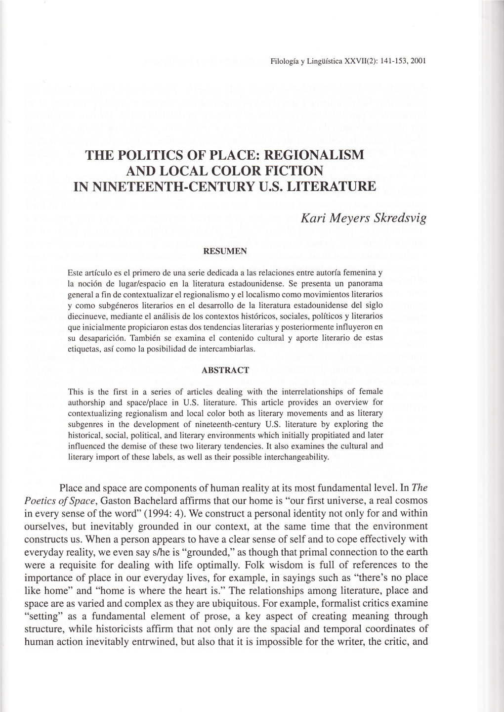 Regionalism and Local Color Fiction in Nineteenth-Century Us Literature