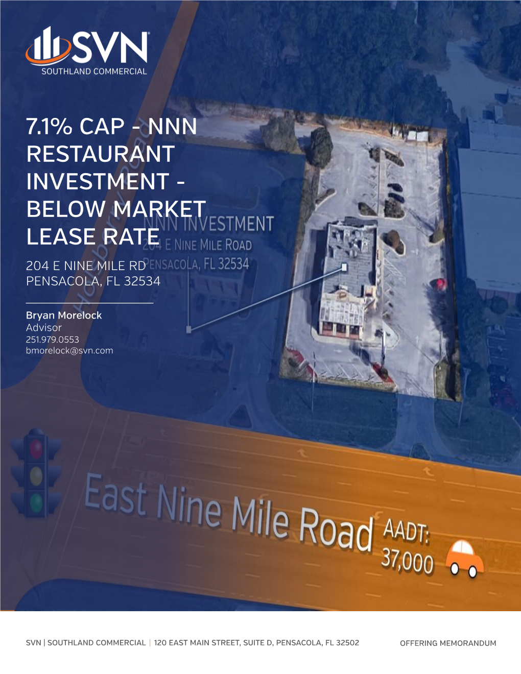 Nnn Restaurant Investment - Below Market Lease Rate 204 E Nine Mile Rd Pensacola, Fl 32534