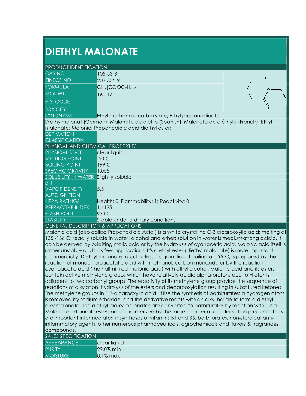 Diethyl Malonate