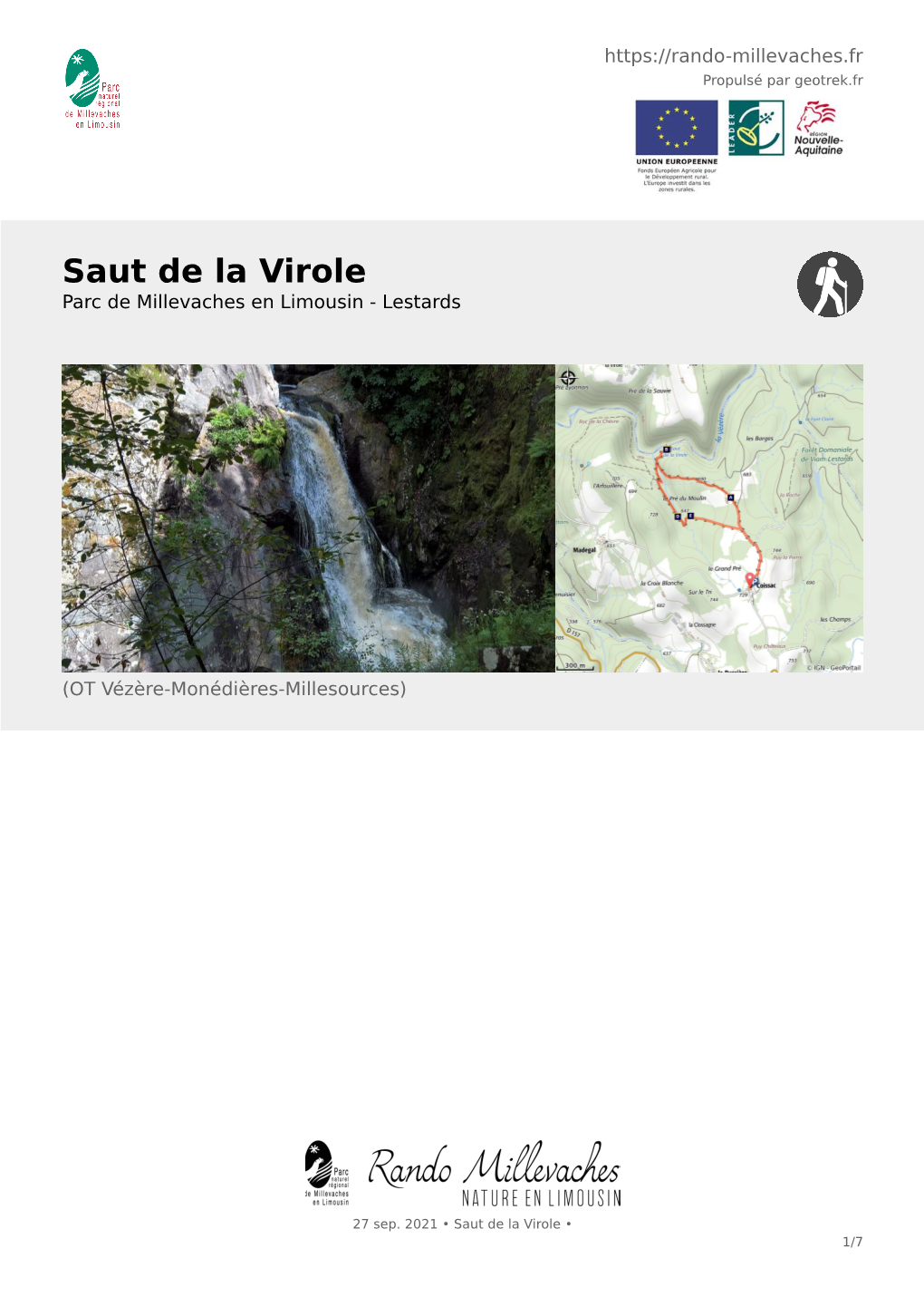 Saut De La Virole Parc De Millevaches En Limousin - Lestards