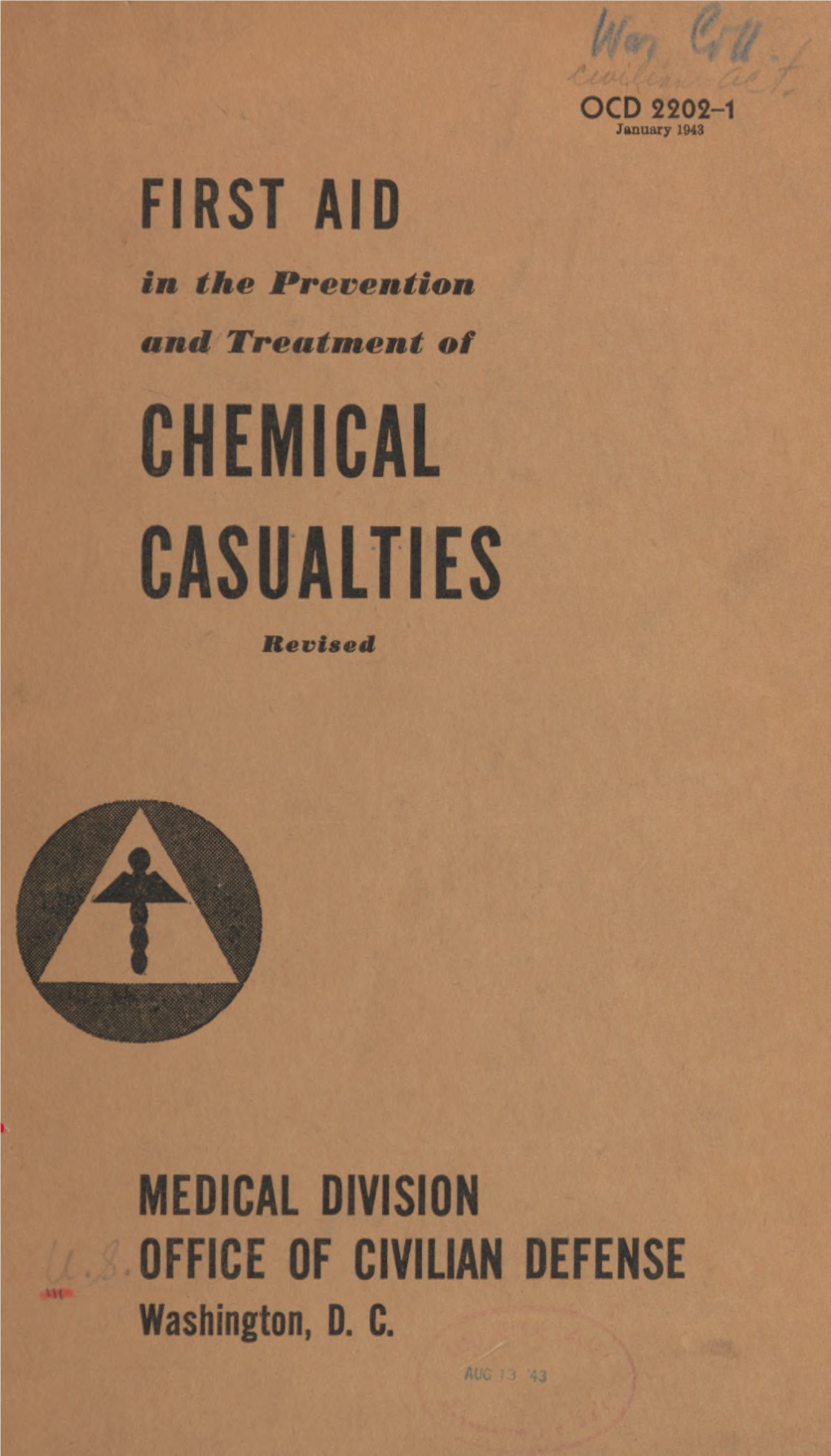 First Aid in the Prevention and Treatment of Chemical Casualties