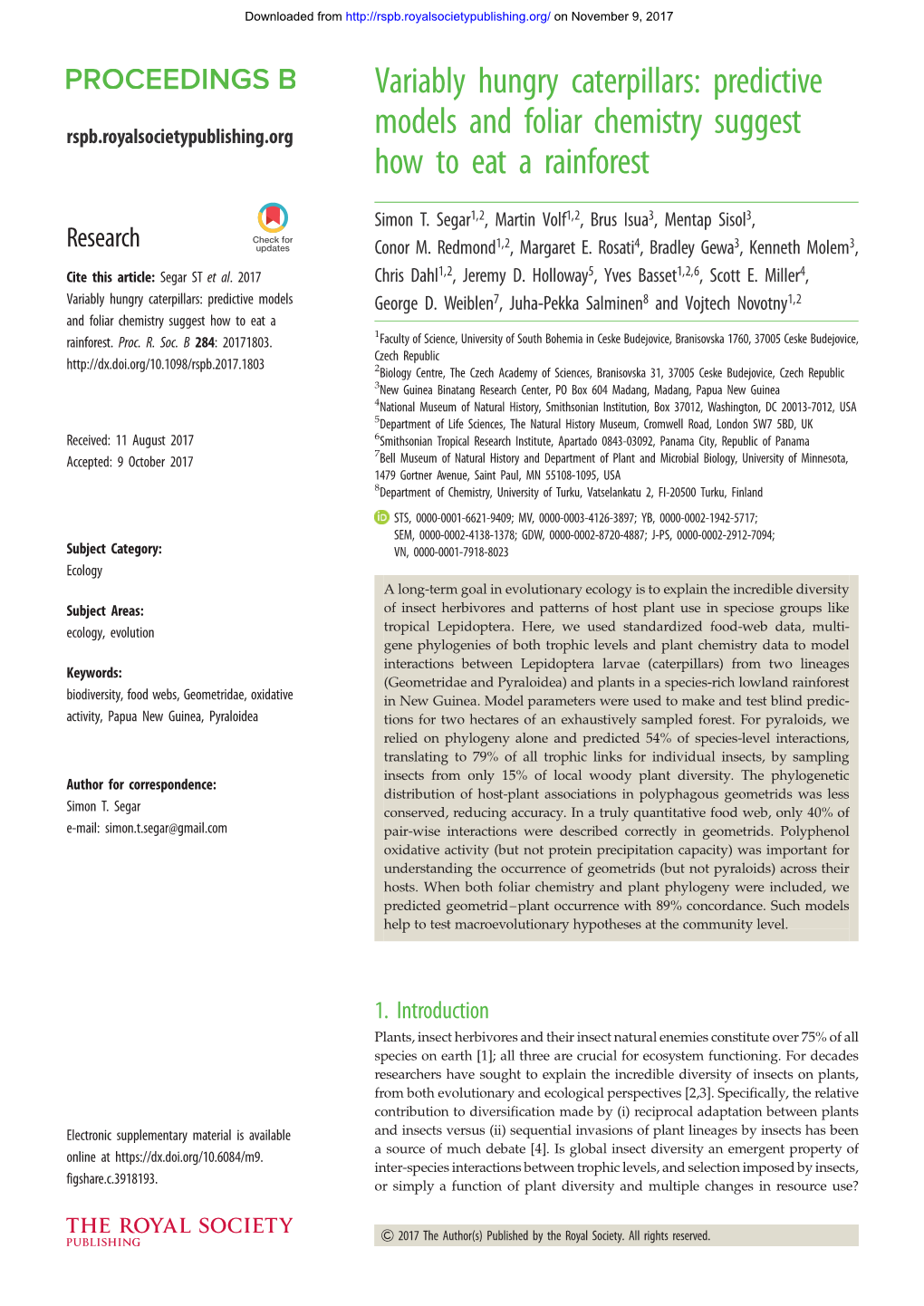 Variably Hungry Caterpillars: Predictive Models and Foliar Chemistry Suggest How to Eat a Rainforest