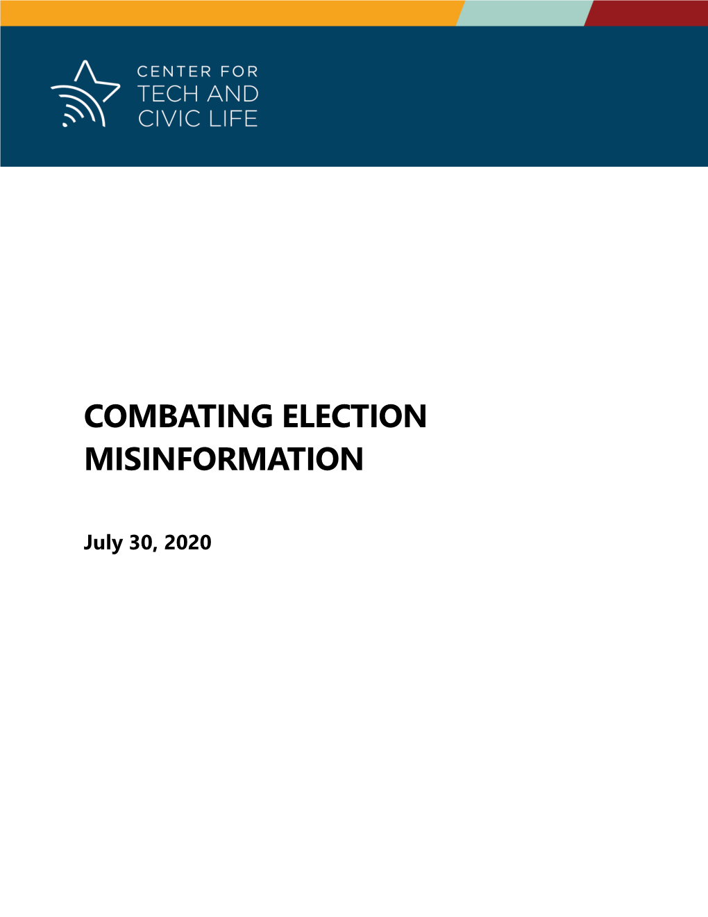 Combating Election Misinformation