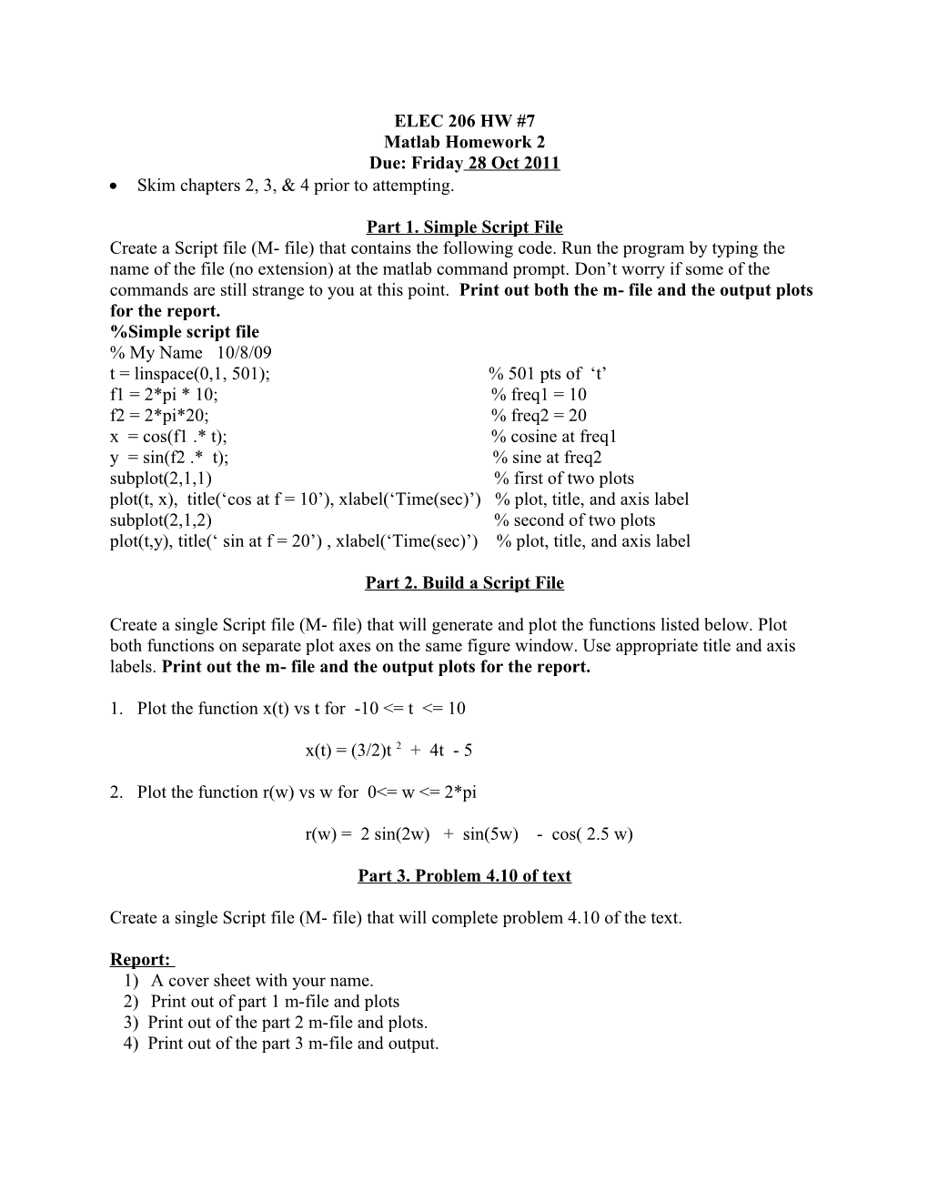 Skim Chapters 2, 3, & 4 Prior to Attempting